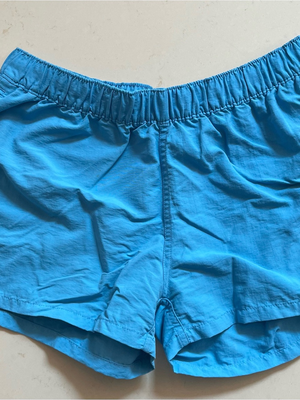 Patagonia Bright Blue Women's Athletic Elastic-Waist Shorts